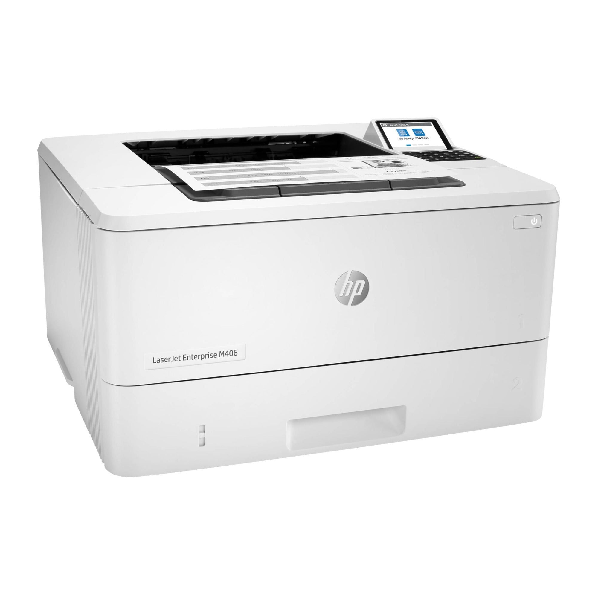 HP LaserJet Enterprise M406dn Monochrome Laser Printer
