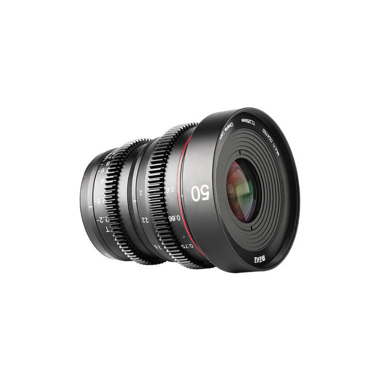 Meike 50mm T2.2 Cinema Prime Lens with 270-Degree Focus Throw (MFT, Feet/Meters)