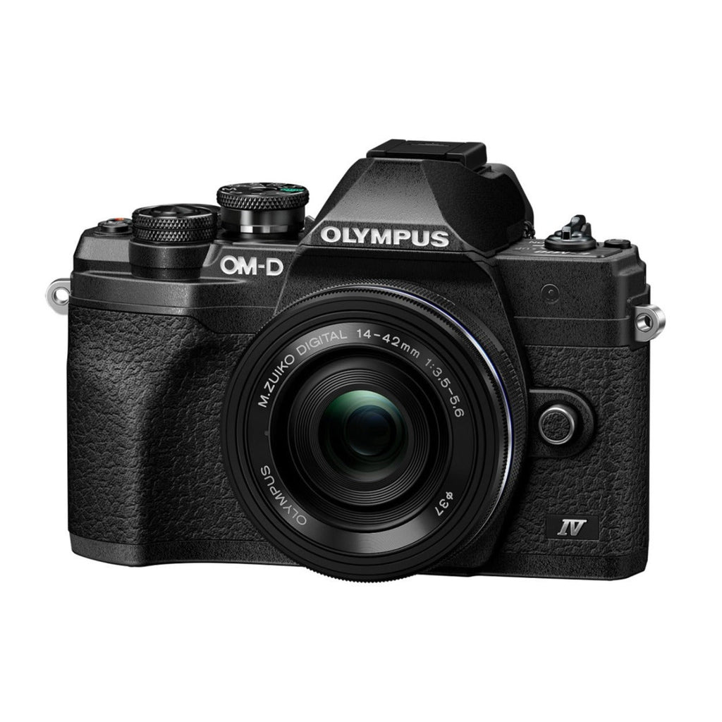 Olympus OM-D E-M10 Mark IV Camera (Black) & M.Zuiko Digital ED 14-42mm Lens Kit