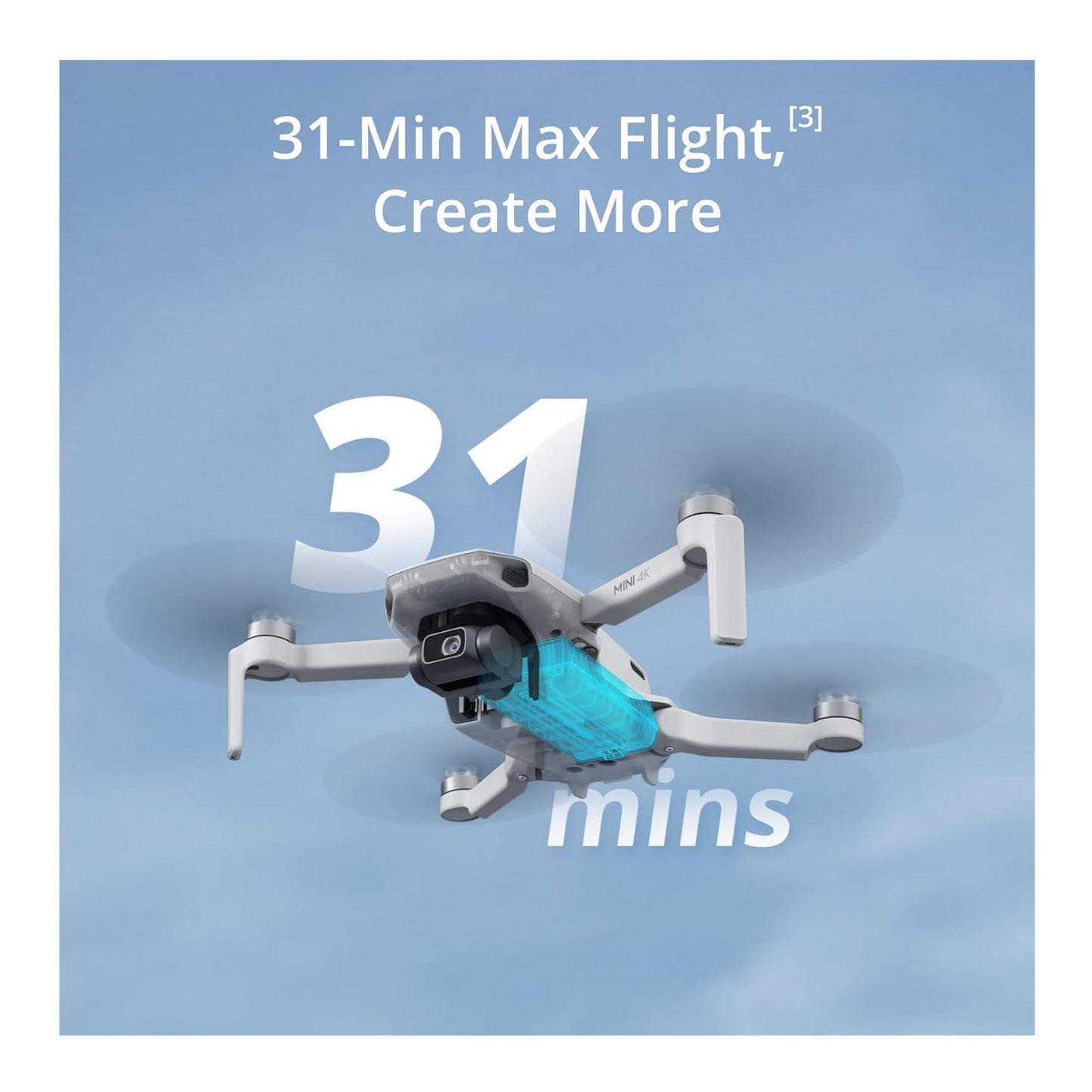 DJI Mini 4K Drone with 4K UHD Camera with 3-Axis Gimbal Stabilization Bundle