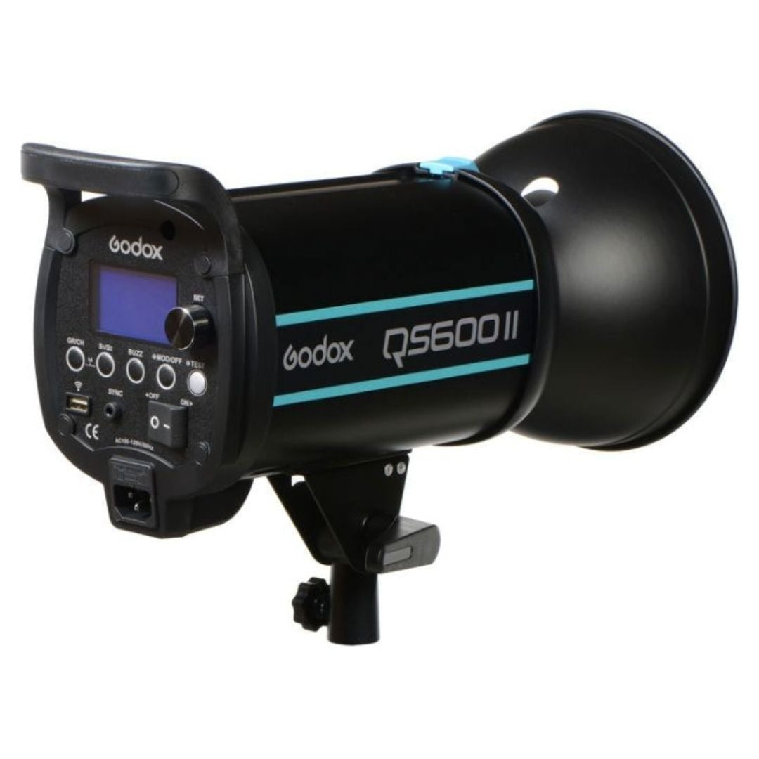 Godox QS600II 600Ws High-Speed Flash Light Head with Built-In 2.4 G Wireless X System (Black)