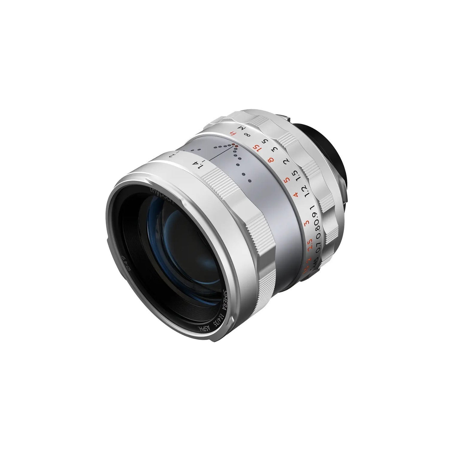 Thypoch Simera 35mm f/1.4 Prime Lens with Manual Focus and 49mm Filter Size (Canon RF Mount, Silver)