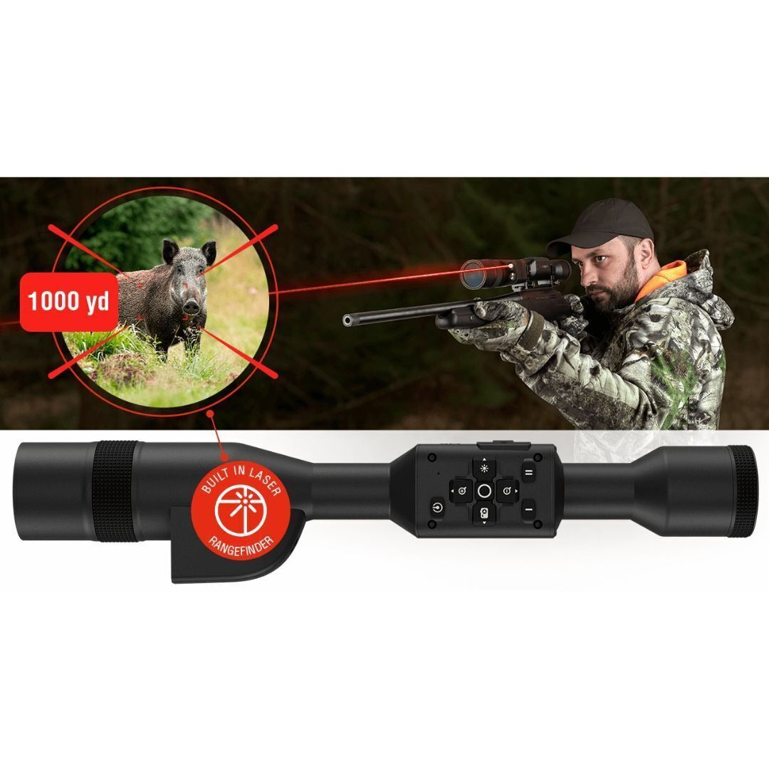 ATN X-Sight 5 LRF 5-25x Ultra HD Smart Day and Night Vision Rifle Scope with Laser Rangefinder