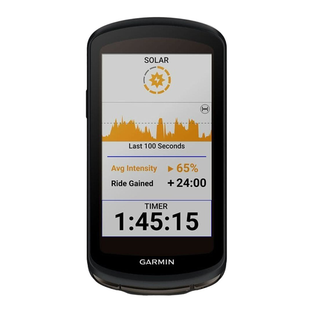Garmin Edge 1040 Solar GPS Bike Computer with Stamina Tracking and Long-Lasting Battery (Black)