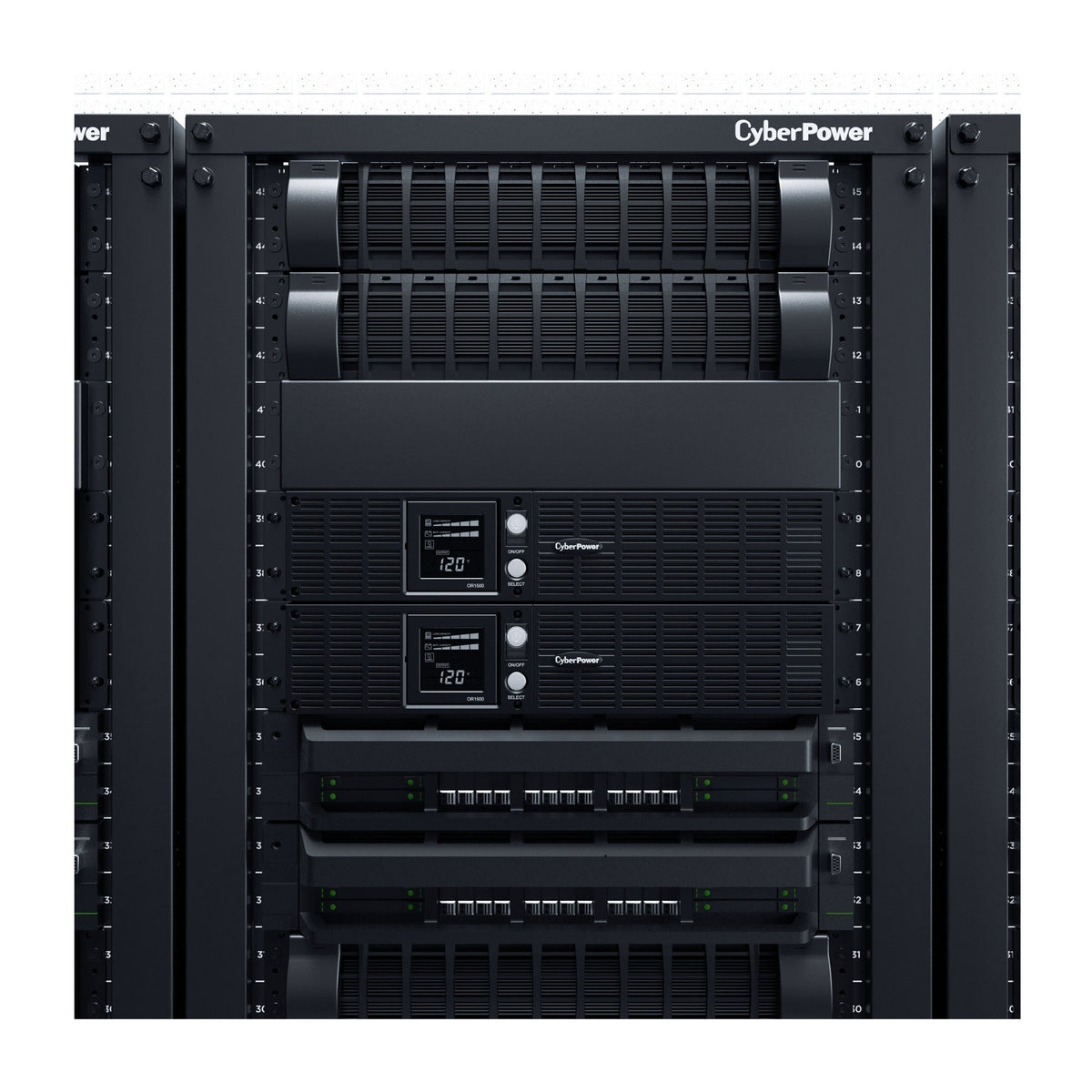 CyberPower OR1500LCDRT2U 900W 2U Rack/Tower UPS with Surge Protection and Auto Voltage Regulation
