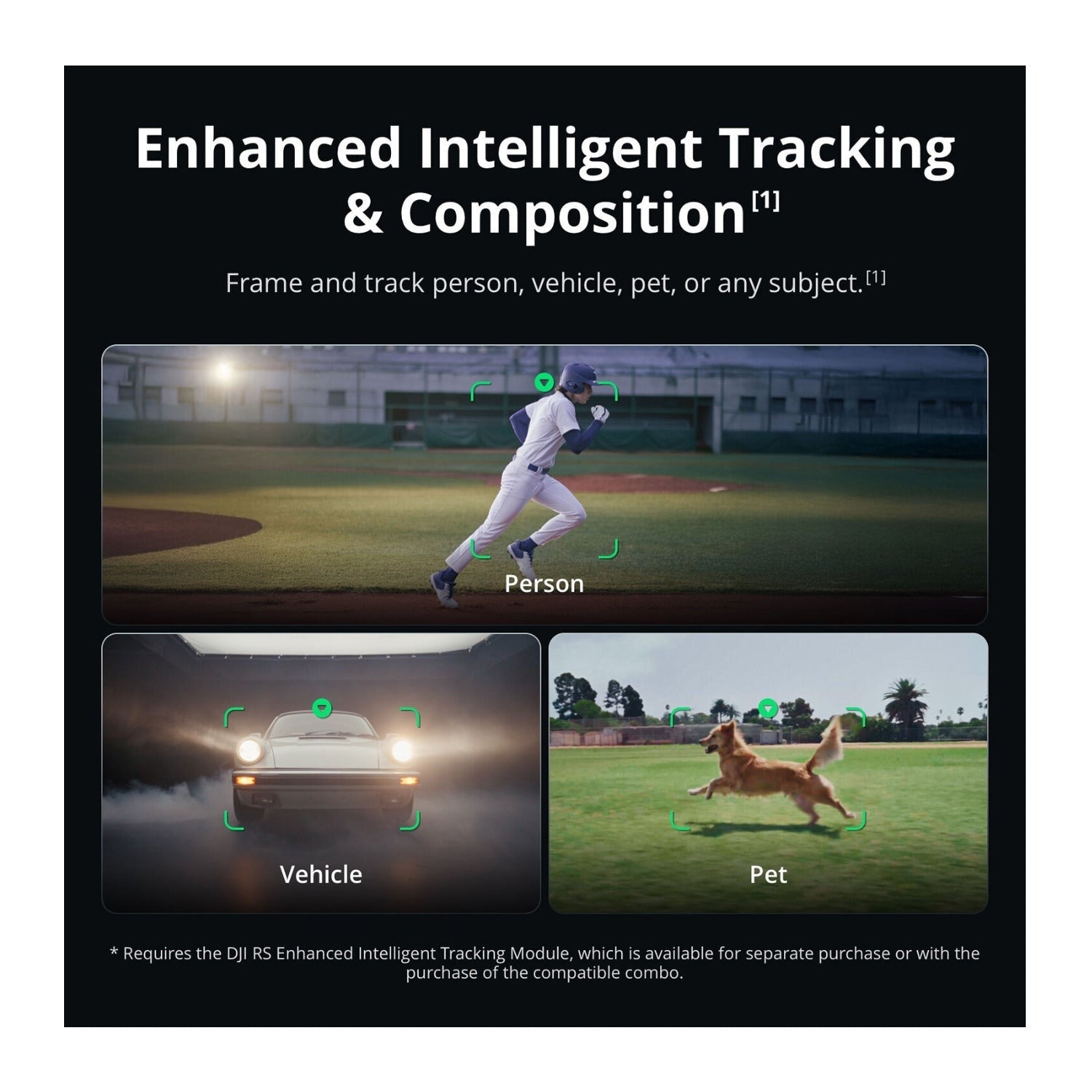 DJI RS 5 Gimbal Stabilizer with Separate AI Tracking and Framing Module (Black)