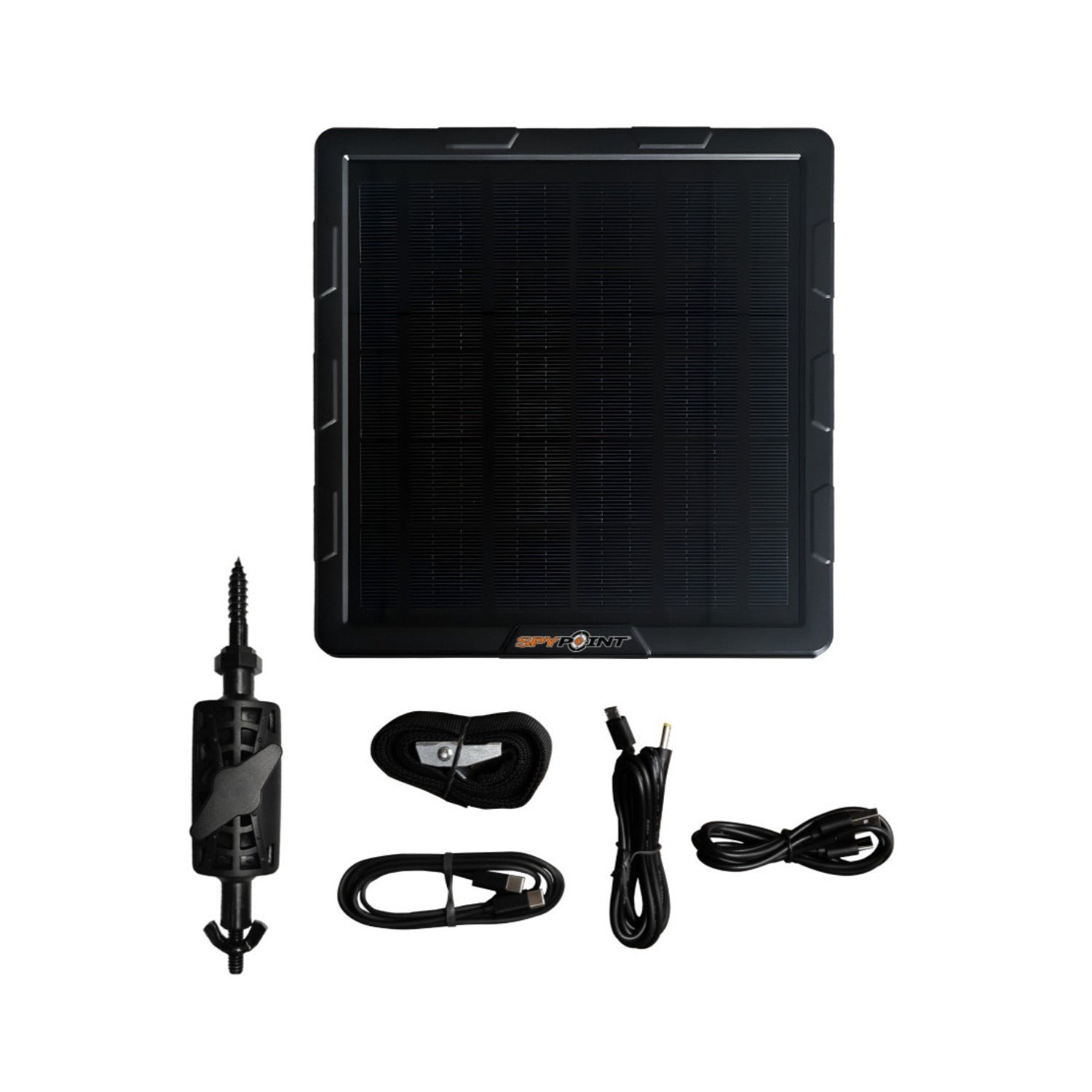 Spypoint SPLB-10 5W Compact Battery Solar Panel Bundle with High-Speed Card Reader (6-Pack, 7 Items)