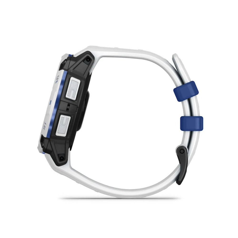 Garmin Instinct 3 GPS Smartwatch (Whitestone/Bolt Blue)