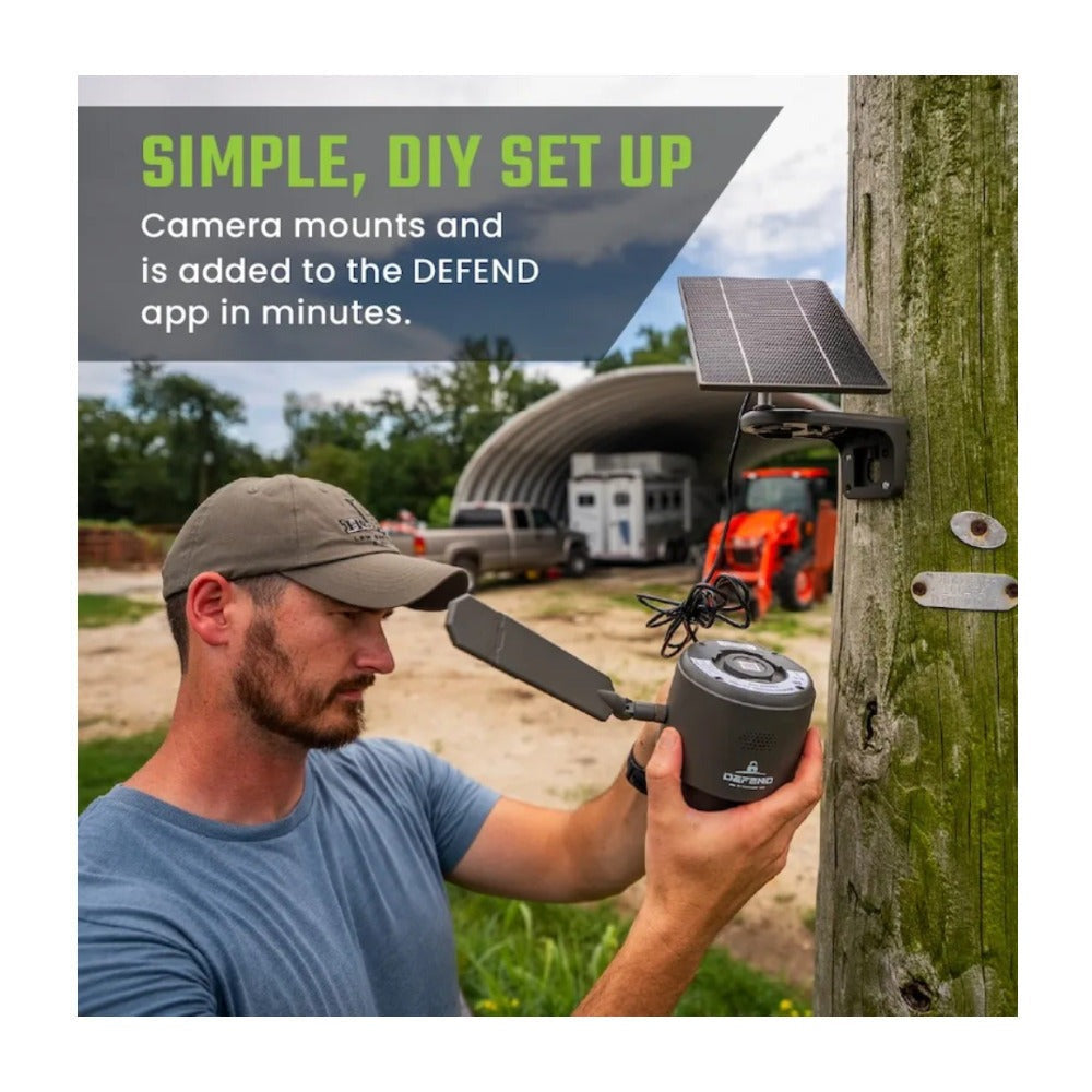 Tactacam 4K Defend 360 4G Cellular Security Camera with Full 360 Coverage