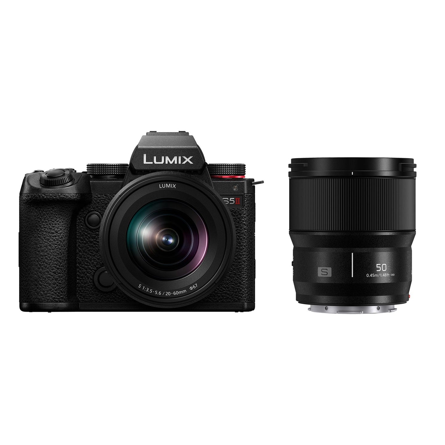 Panasonic DC-S5M2 w/ S-R2060 (20-60mm) and S-S50 (50mm) Lenses