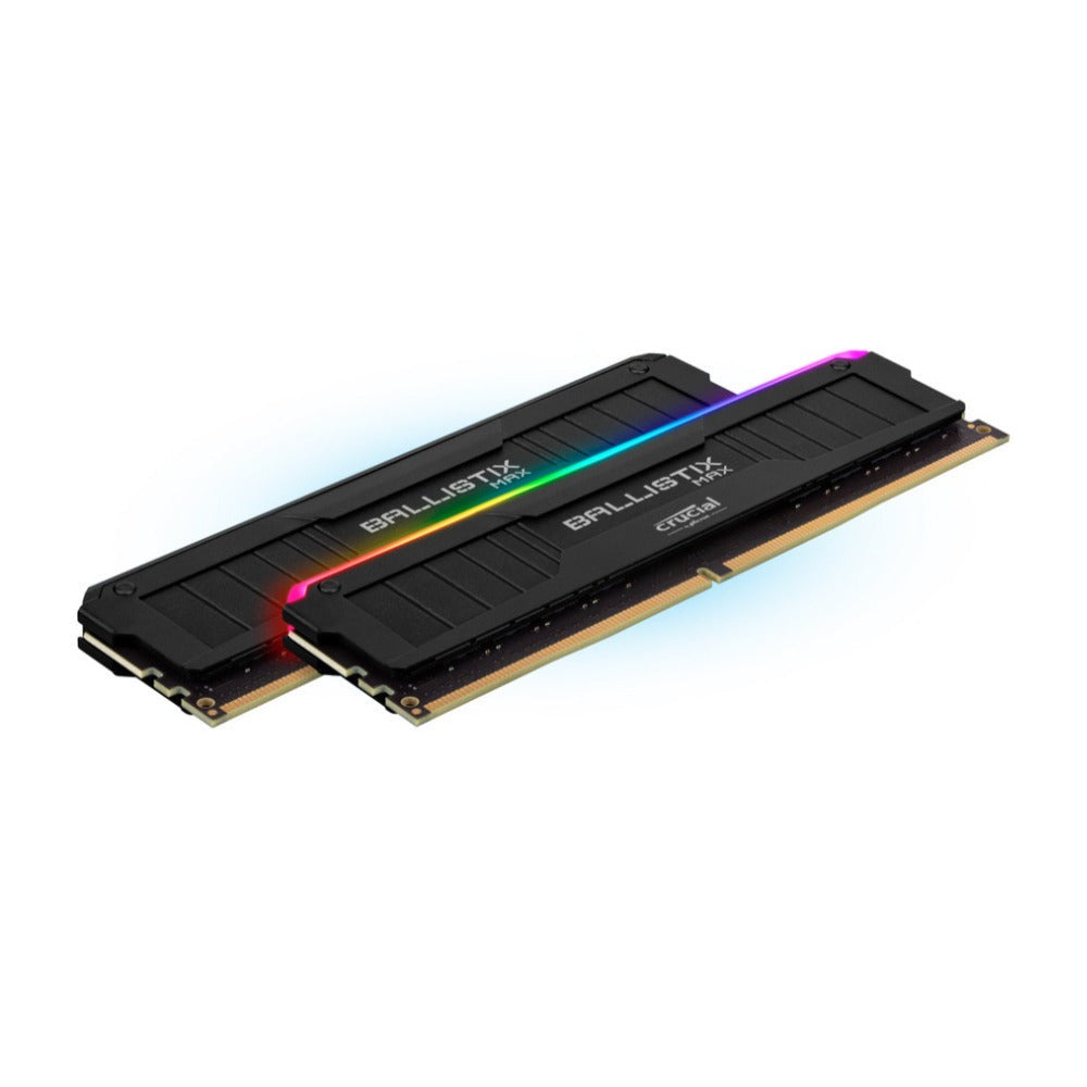 Crucial Ballistix MAX CL18 UDIMM 32GB DDR4 Memory Kit (2 x 16GB, Black RGB)