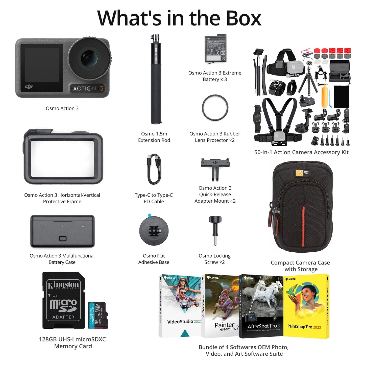 DJI Osmo Action 3 Camera Adventure Combo Ultimate Bundle