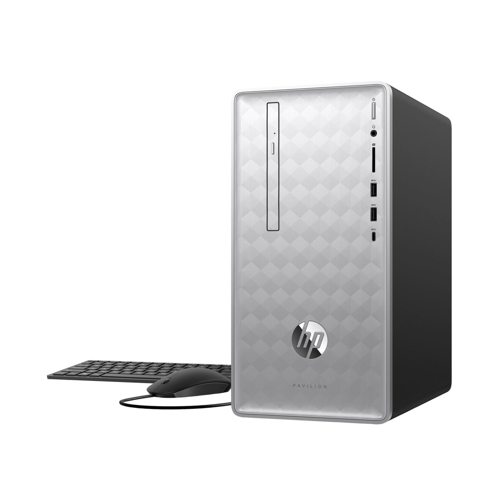 HP Pavilion 590 Desktop PC, 9th Gen Intel Core i5-9400, 16GB RAM, 1TB HDD, AMD Radeon 2GB, Windows 10 (Certified Refurbished)