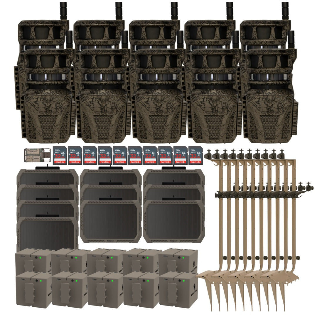 Wildgame Innovations Orbit 360-Degree Trail Camera with 36MP Image and 1080p Video (10-Pack) Bundle