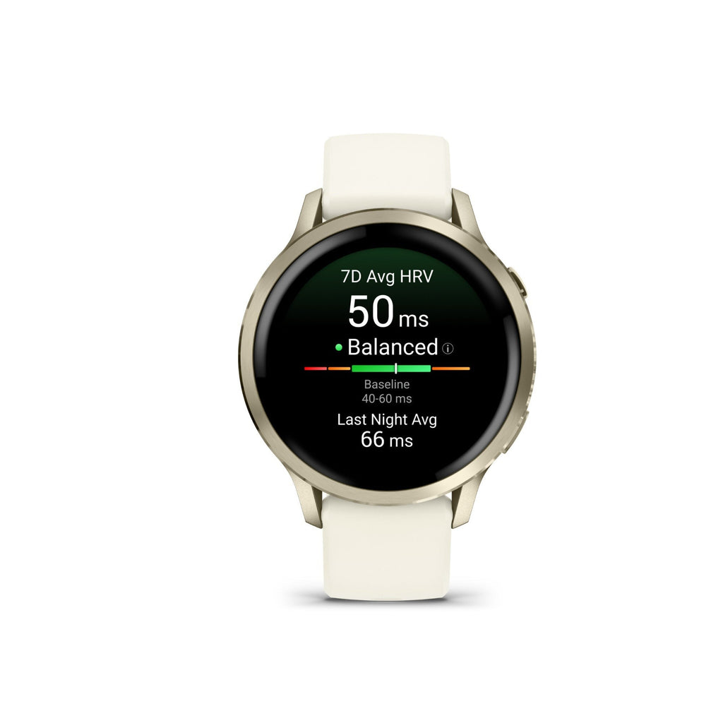 Garmin Venu 4 Smartwatch (Lunar Gold/Bone)