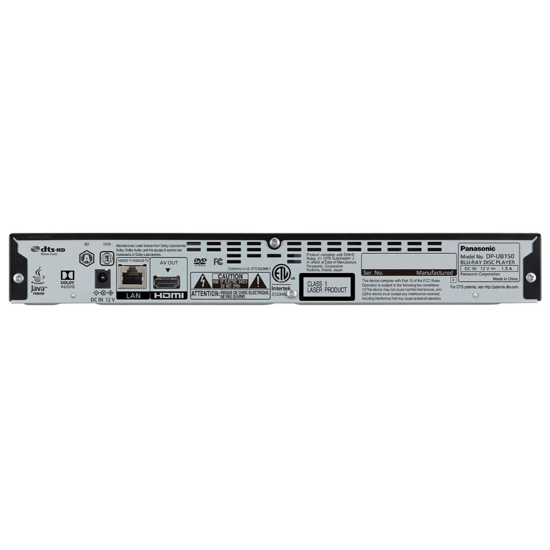 Panasonic DP-UB150-K 4K Ultra HD Blu-ray Player, HDR10+ (Black) (Certified Refurbished)