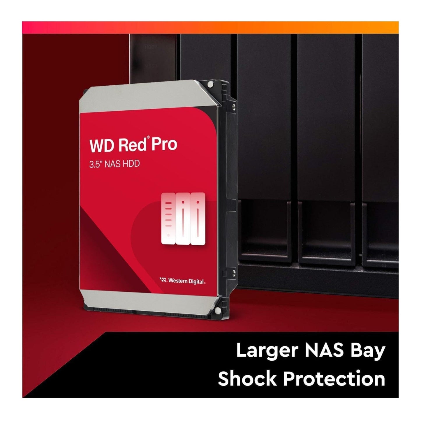 Western Digital 16TB WD Red Pro NAS Internal Hard Drive - 7200 RPM, SATA 6Gb/s