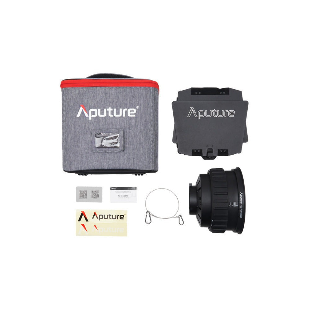 Aputure STORM 400x (V-Mount) (US) with CF7 Fresnel and Barn Doors Kit Bundle