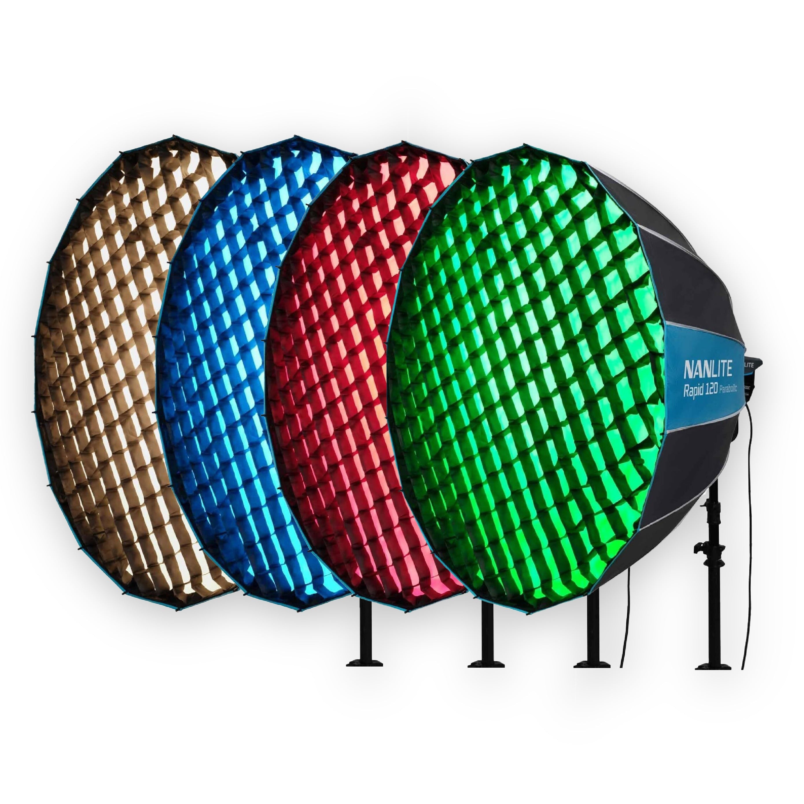 Nanlite FS-300 Daylight AC LED Monolight Bundle with Rapid 120 Parabolic Softbox