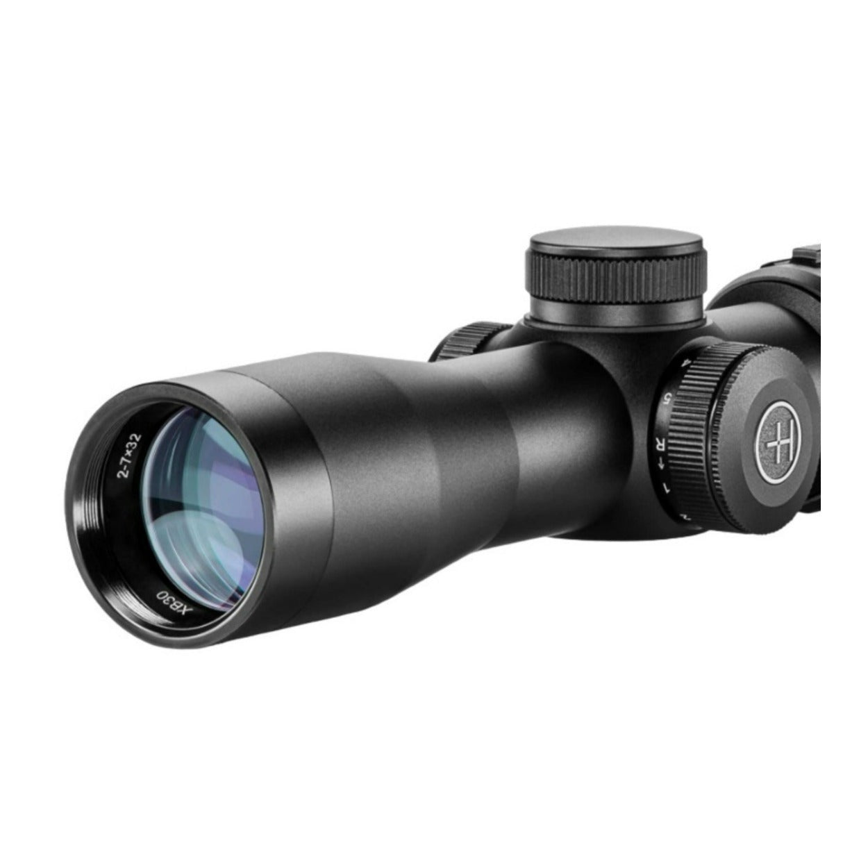 Hawke XB30 SR 2-7x32mm 1/2 MOA Crossbow Scope Bundle with 1-inch Mount Rings (M)