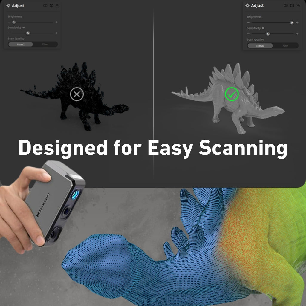 Seal Lite 3D Scanner with Weatherproof Tan Hard Case with 18 x 14 x 7-Inch Customizable Foam Bundle