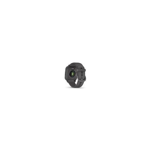 Garmin Venu Sq 2 Smartwatch (Slate) Bundle with Charger Stand Port Protector Plugs (x9)