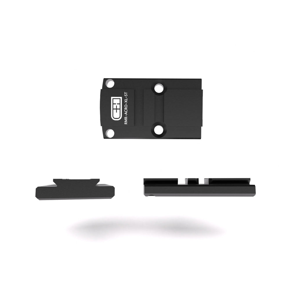 C+H Optics Adapter Plate for RMR Footprint Compatible with Aimpoint Acro (Steel)