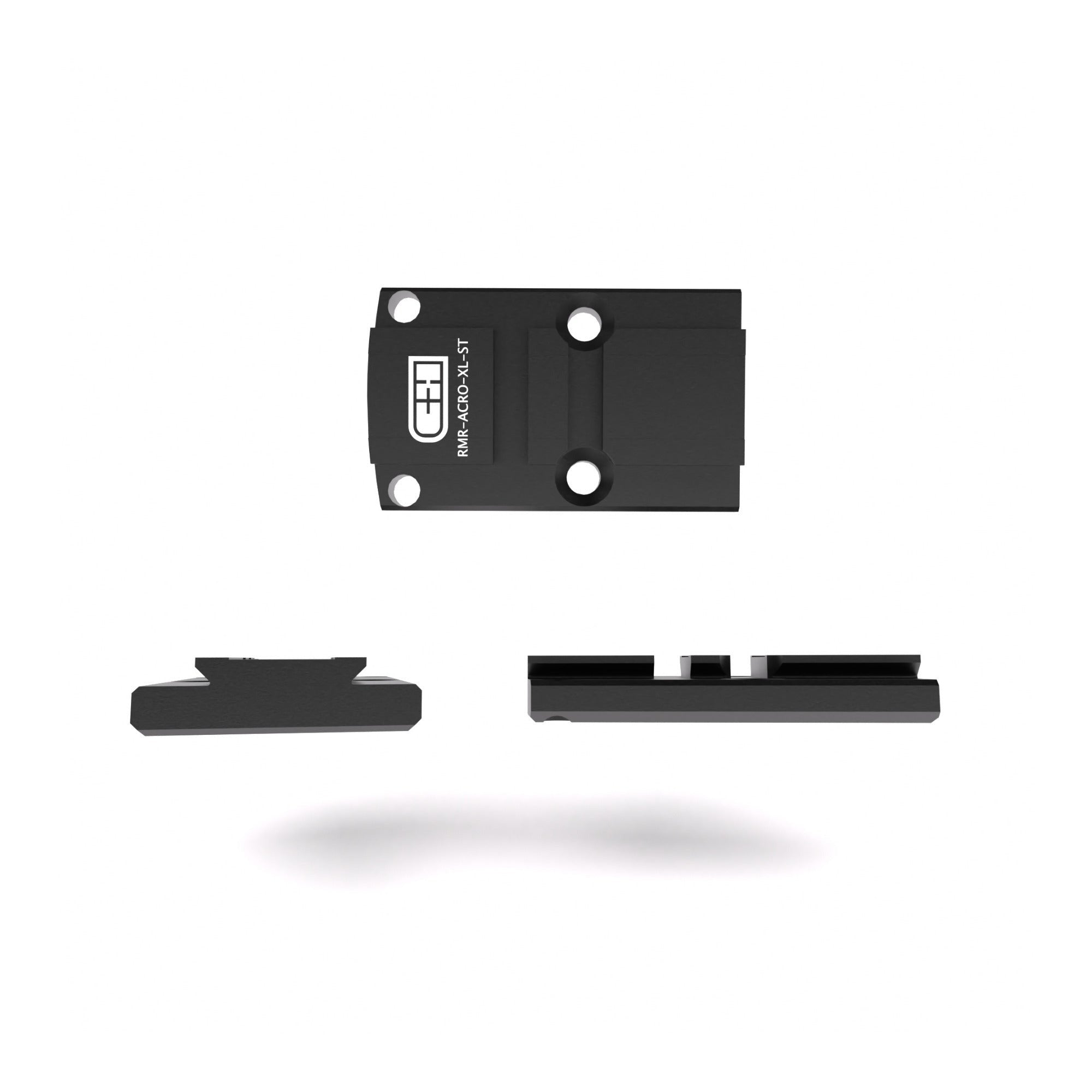C+H Optics Adapter Plate for RMR Footprint Compatible with Aimpoint Acro (Steel)