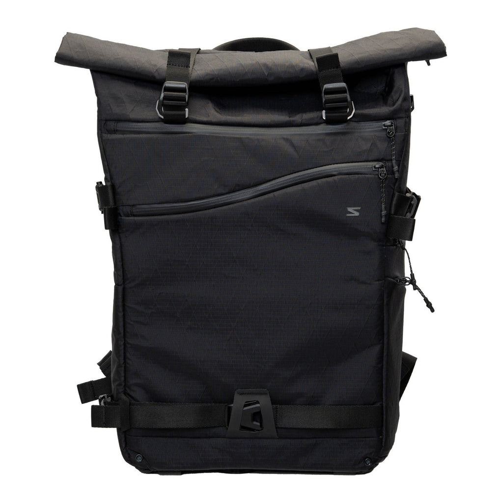 Sakk Gear Rolltop Ranger Water-resistant Camera Backpack (25L, Black)