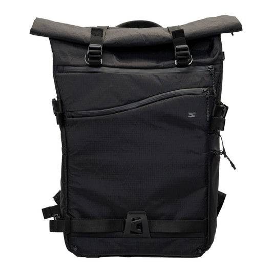 Sakk Gear Rolltop Ranger Water-resistant Camera Backpack (25L, Black)