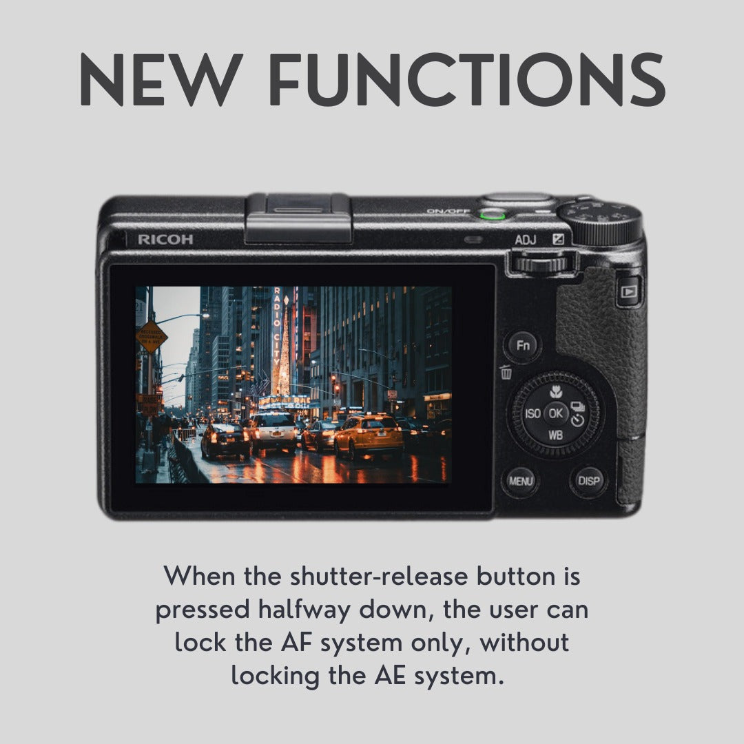 RICOH GR IIIx Urban Edition Digital Camera with Case, 64GB Memory Card, and Spare Battery
