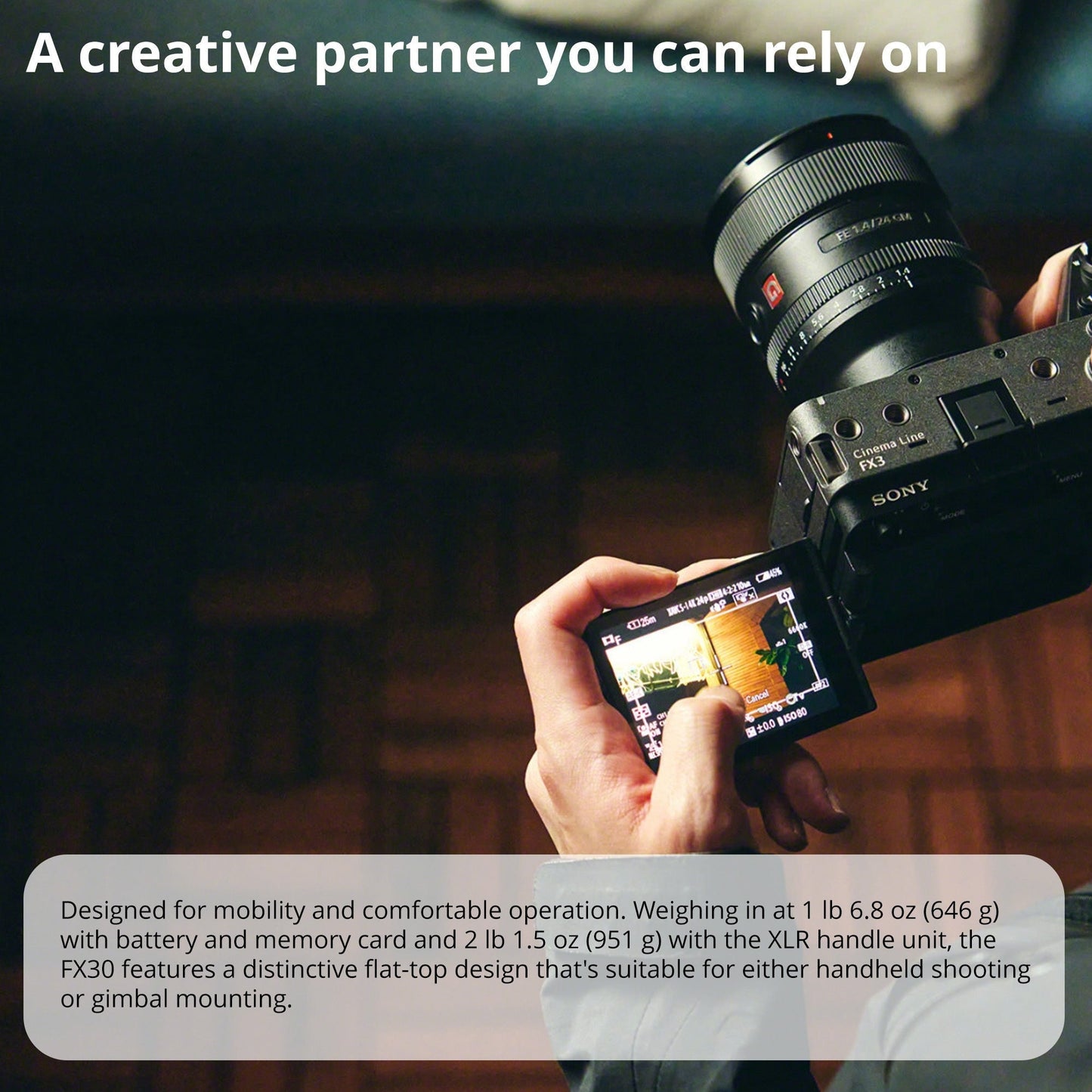 Sony FX3A Full-Frame Cinema Camera with 35mm f/1.4 GM Lens Bundle