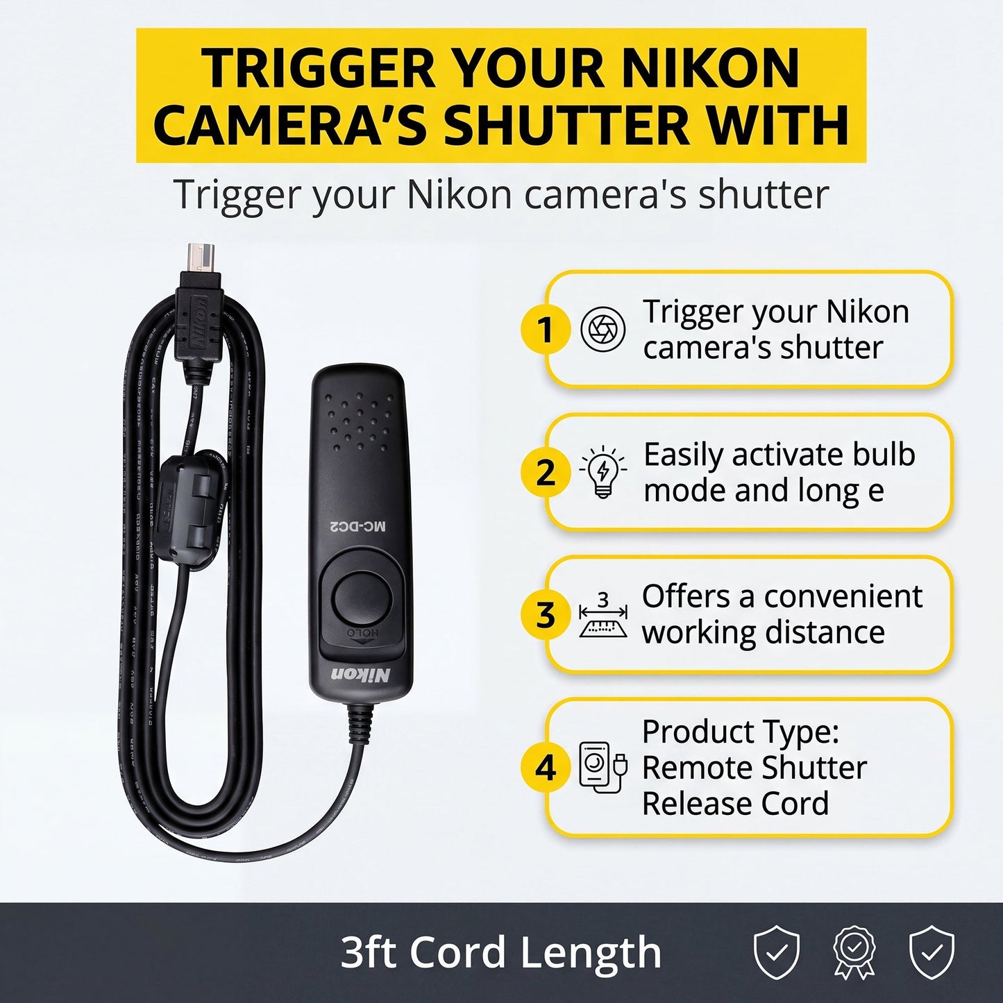 Nikon MC-DC2 Remote Shutter Release Cord