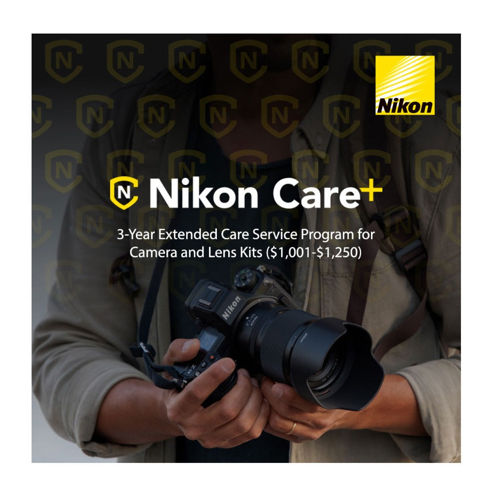 Nikon Care+ 3-Year Extended Warranty Plan for Cameras and Lenses Kit ($1,001-$1,250)