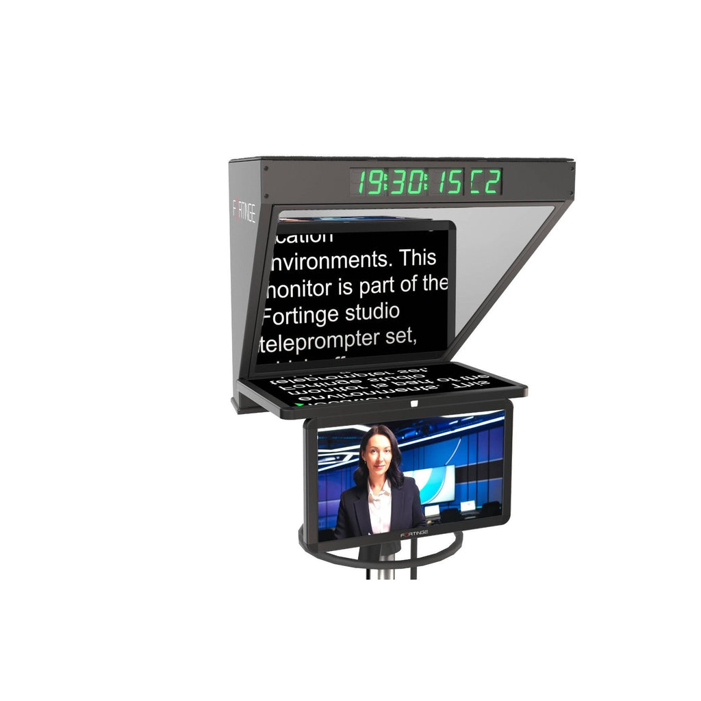 Fortinge ROBO 19-Inch High-Brightness Studio Teleprompter with SDI Input/Output