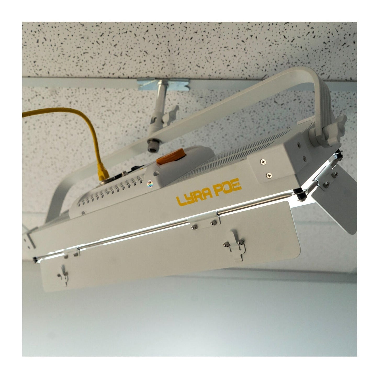 ikan Lyra LBX8-PoE Bi-Color LED Light Panel (White Unmanaged Switch 5-Light Kit)