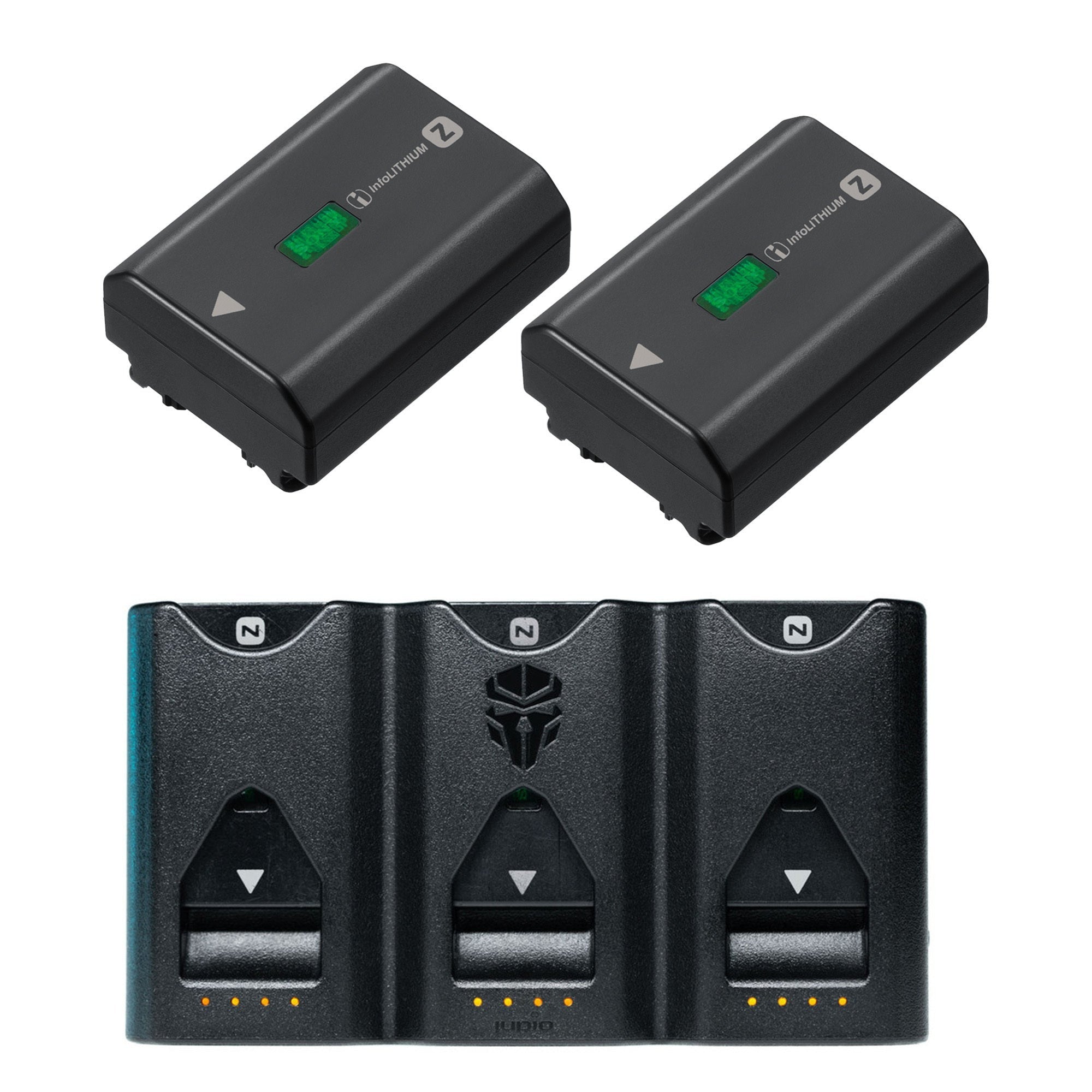 Sony Z-Series NP-FZ100 Rechargeable Battery Packs (2-pack) with Tri-Charger