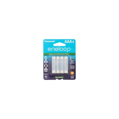 Panasonic Eneloop Ni-MH Pre-Charged Rechargeable AAA (8-Pack)