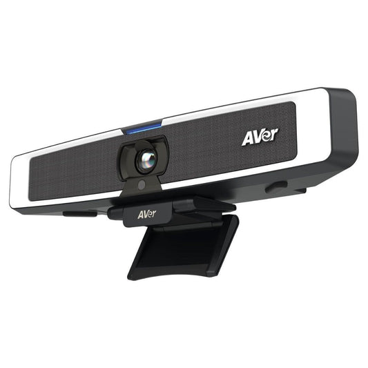 AVer VB130 4K Video Collaboration Bar with Adjustable 5-Level Fill Lighting (Black and White)