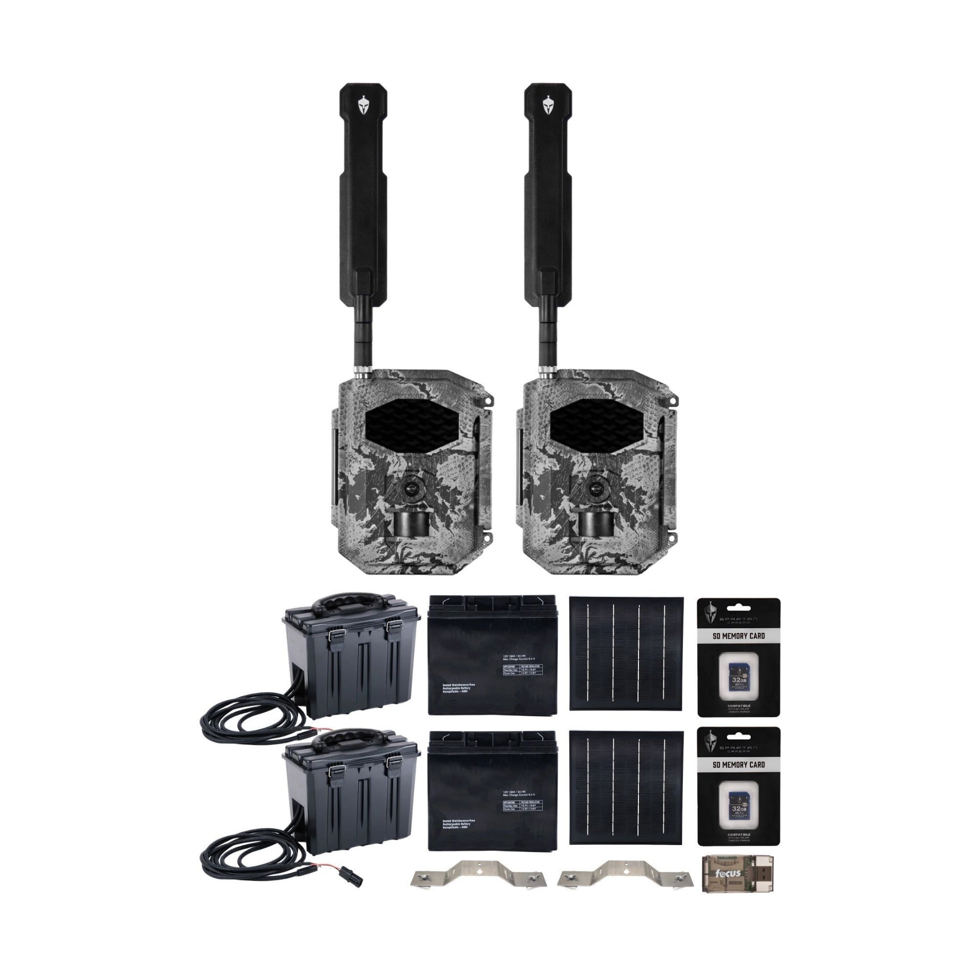 Spartan GoCam2 Multi-carrier Trail Camera (Areus Camo) with Accessories Bundle