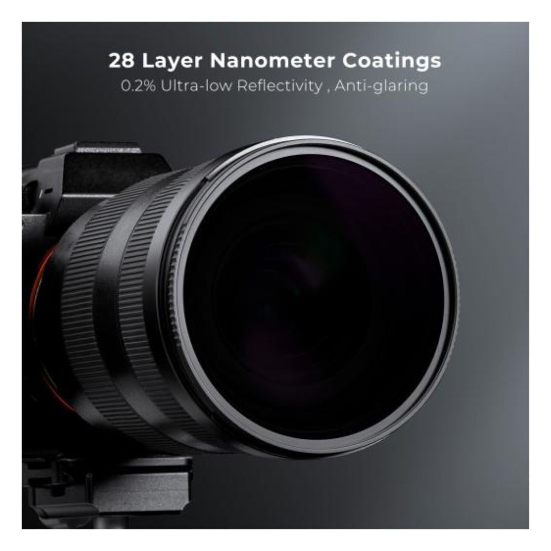 K&F Concept 67mm Solar Filter ND100000, 16.6-Stop Solid Neutral Density Filter for Nano-X Series