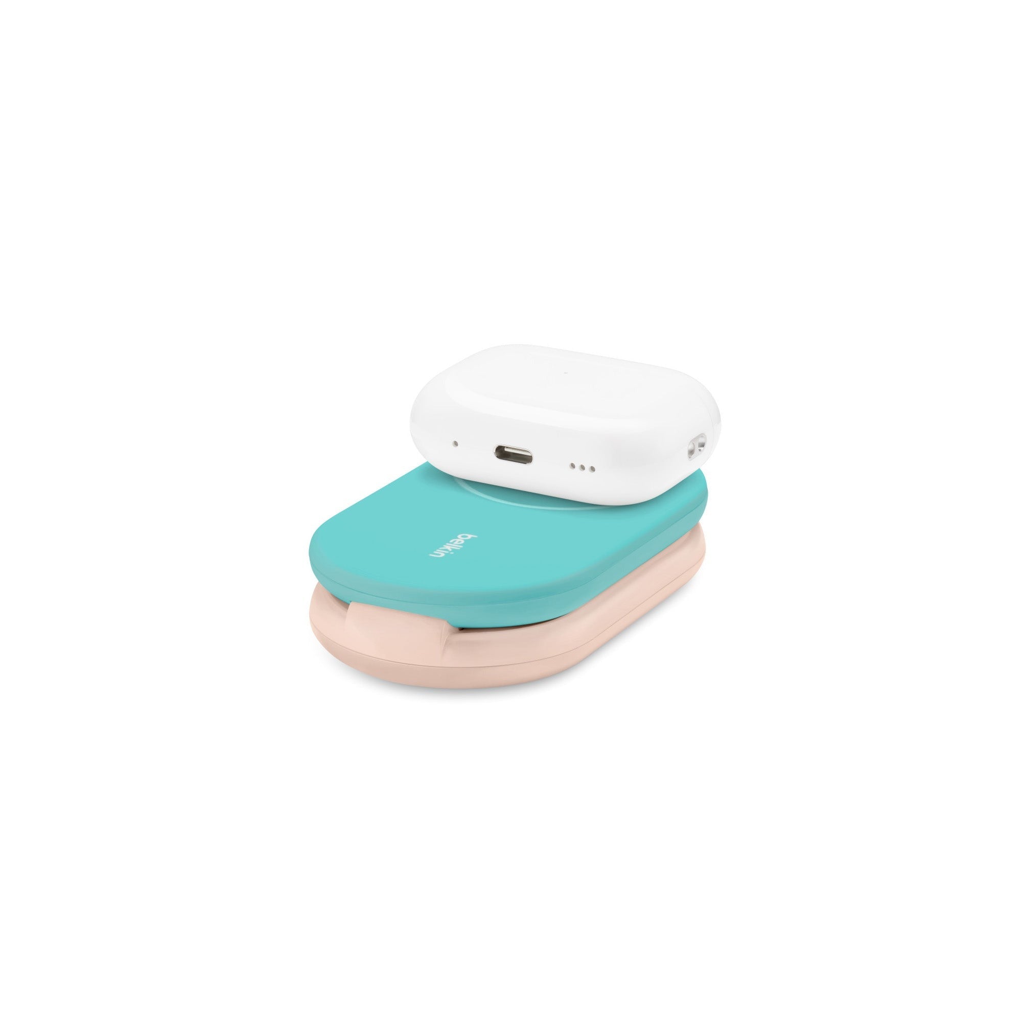 Belkin BoostCharge 15W 2-in-1 Magnetic Wireless Qi2 Charging Stand (Teal)