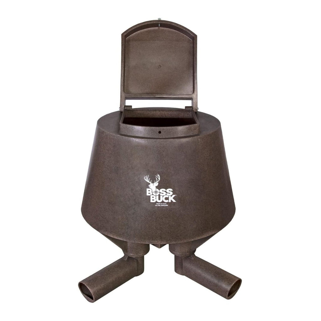 BOSS Buck 200lbs Deer Post Feeder with 4 Removable Tubes and Lid