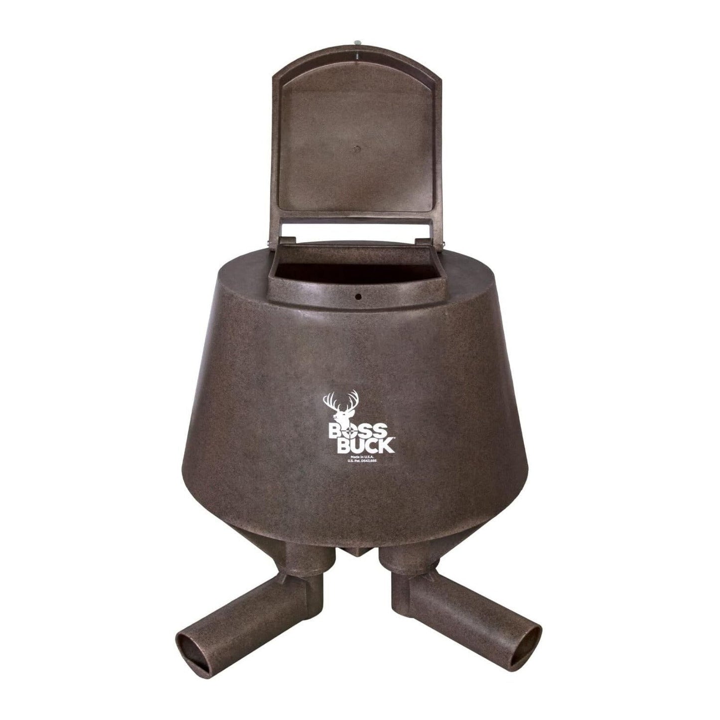 BOSS Buck 200lbs Deer Post Feeder with 4 Removable Tubes and Lid