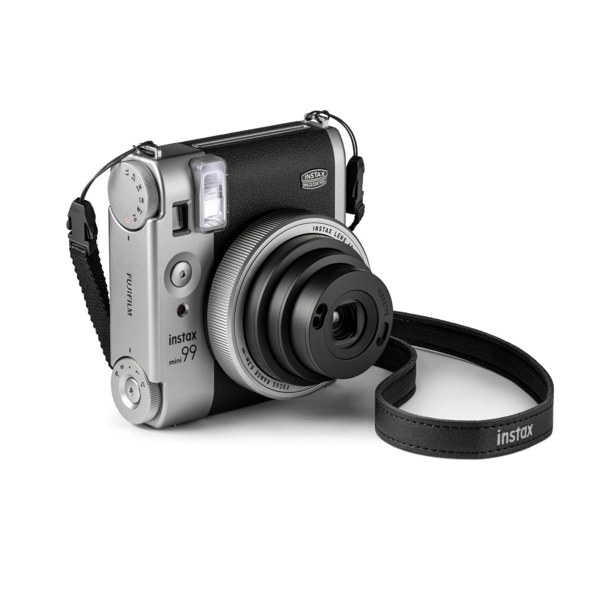 Fujifilm Instax Mini 99 Silver Analog Instant Camera Bundle with 20-Pack Film and Acccessories Kit