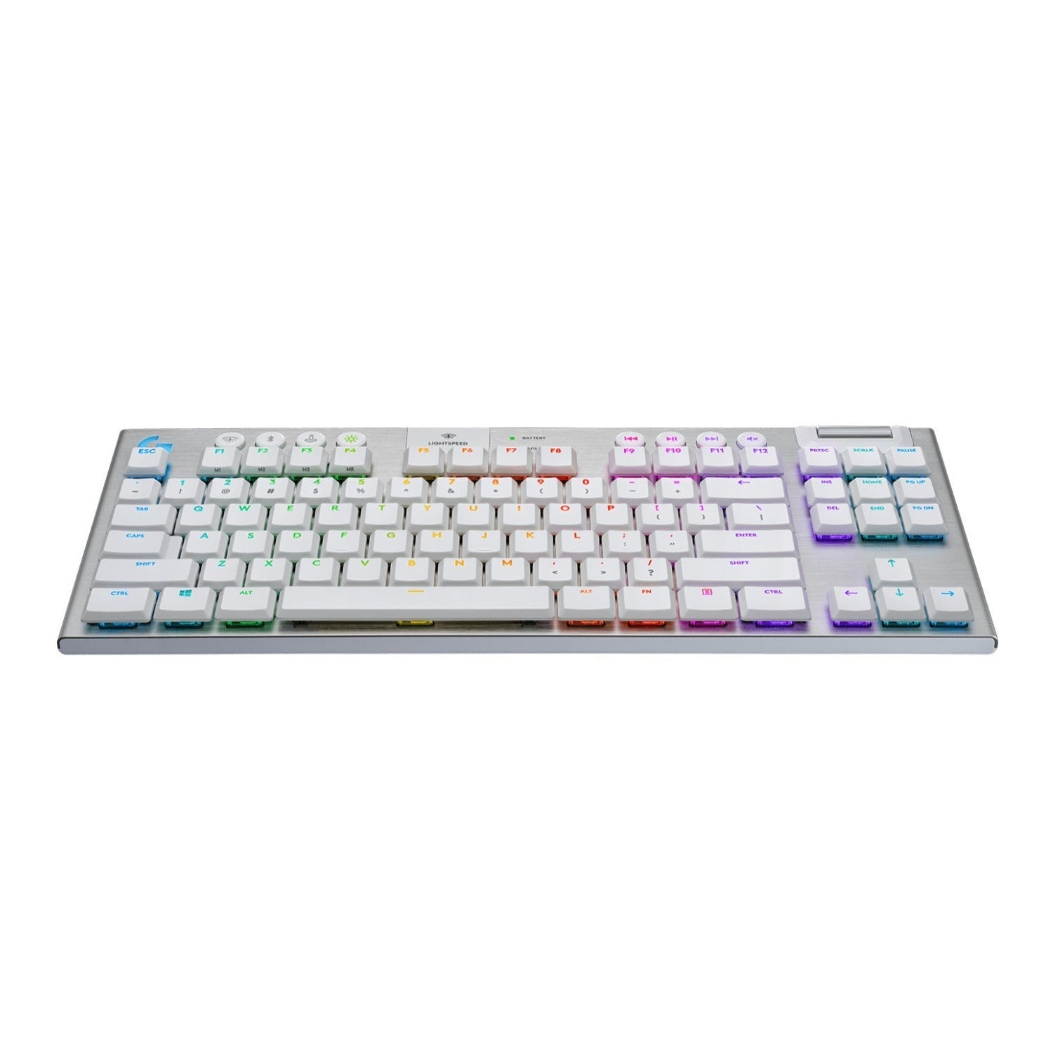 Logitech G915 TKL Tenkeyless Wireless RGB Mechanical Gaming Keyboard (White)