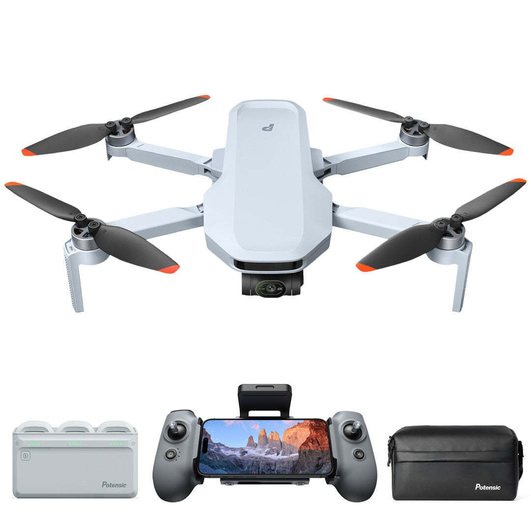 Potensic ATOM 2 Drone (Fly More Combo) - 4K HDR Video with Vertical Shooting
