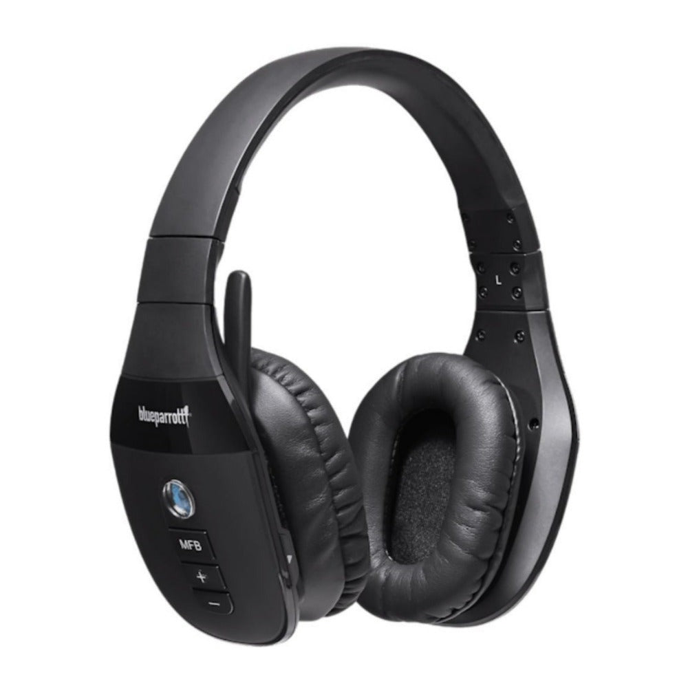 BlueParrott S450-XT Bluetooth Stereo Headset, Noise-Canceling Mic (Black) (Certified Refurbished)