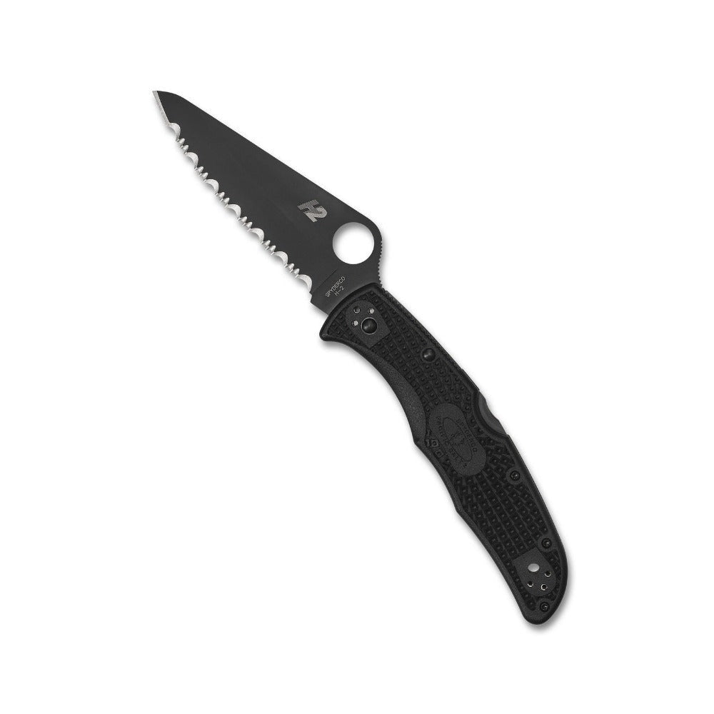 Spyderco Pacific Salt 2 Lockback Knife, Black FRN