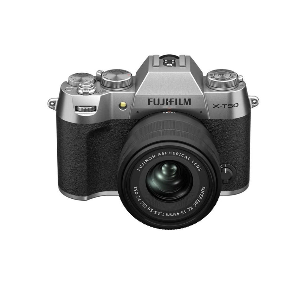 Fujifilm X-T50 40MP Mirrorless Camera with XC15-45MM F3.5-5.6 Zoom Lens (Silver)